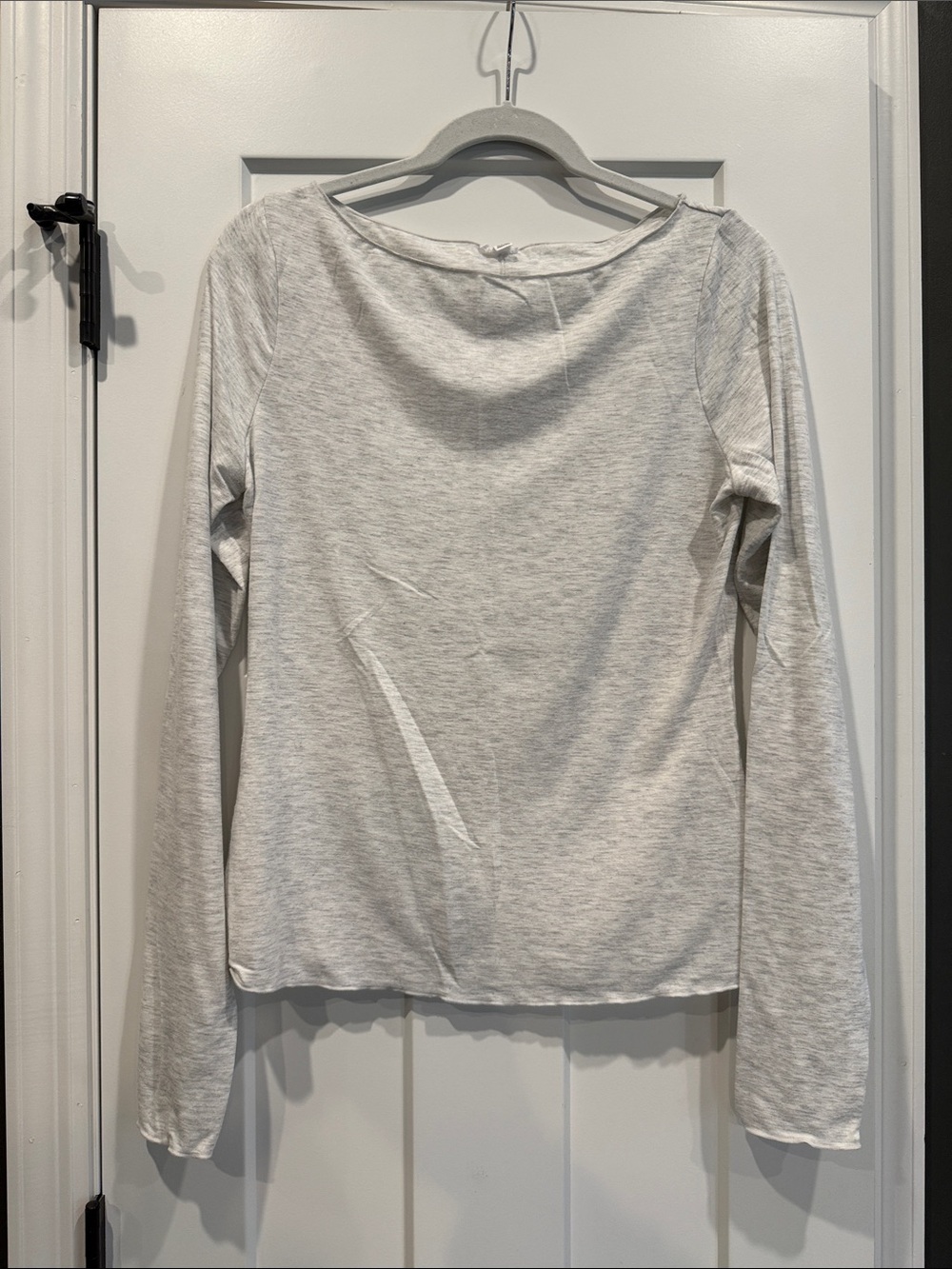 GARAGE Light Gray Long-Sleeve Top